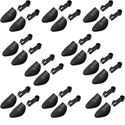 10 Pair Durable Form Plastic Shoe Tree Practical Boot Shoe Stretcher Black (Women)