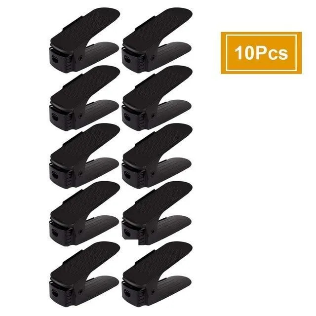 10 pc. Adjustable EZ Shoe Space Saver Racks