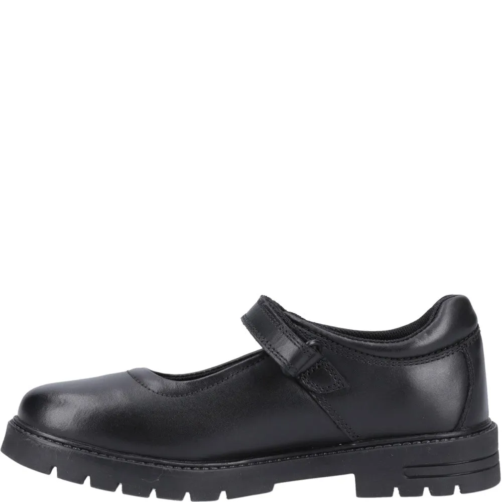 Black Tanya Junior School Shoes