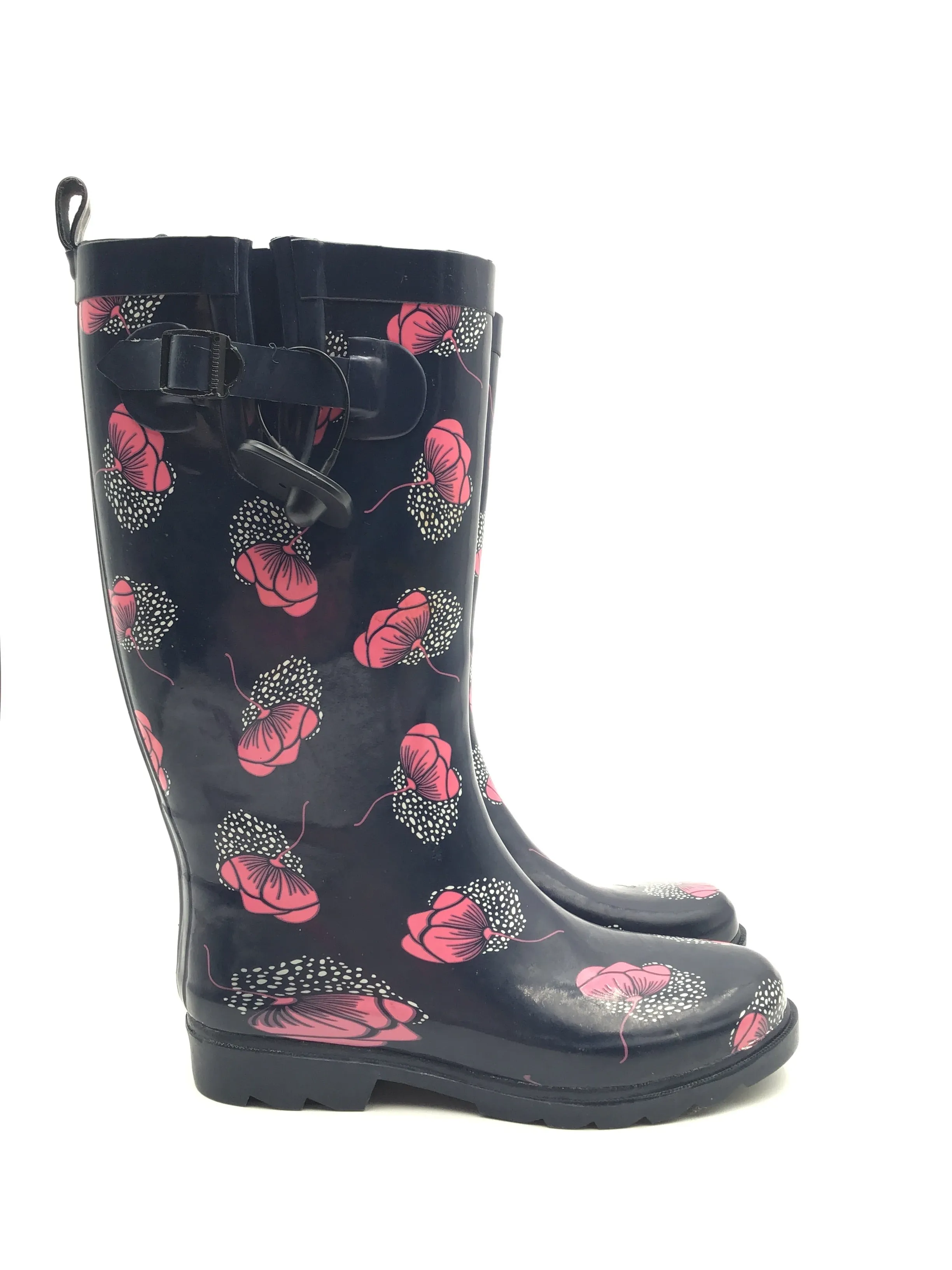 Boots Rain By Capelli In Floral Print, Size: 8