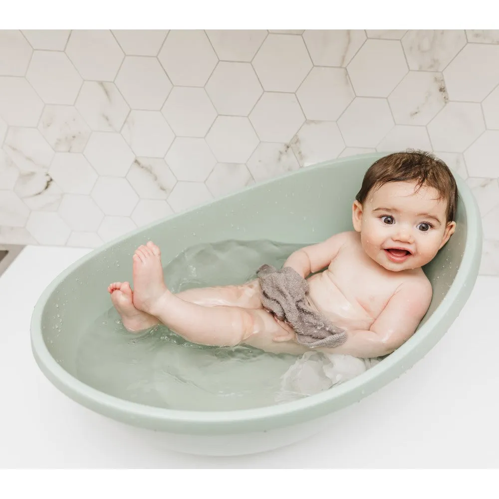 Bubble Baby Bath with Bath Seat - Sage