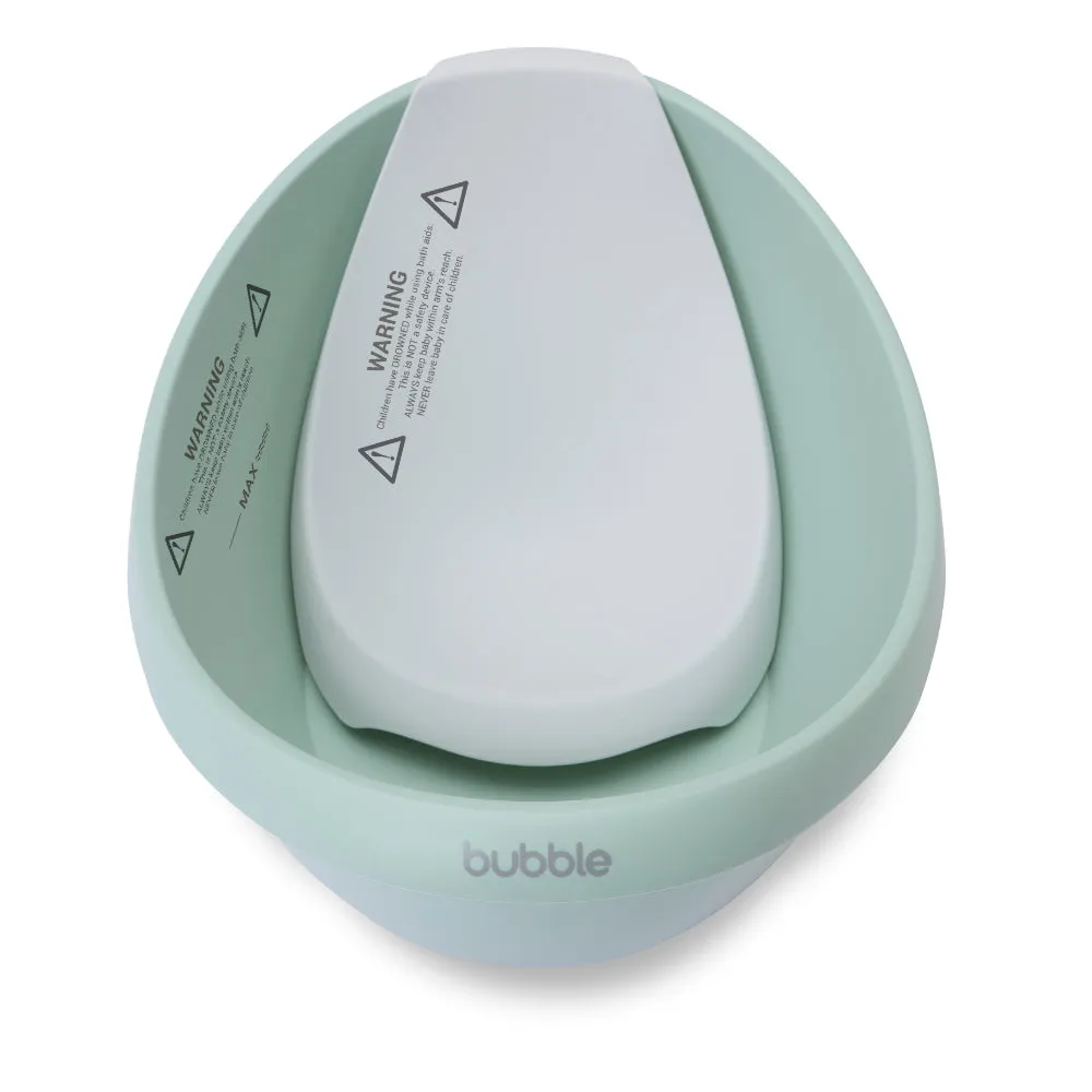 Bubble Baby Bath with Bath Seat - Sage