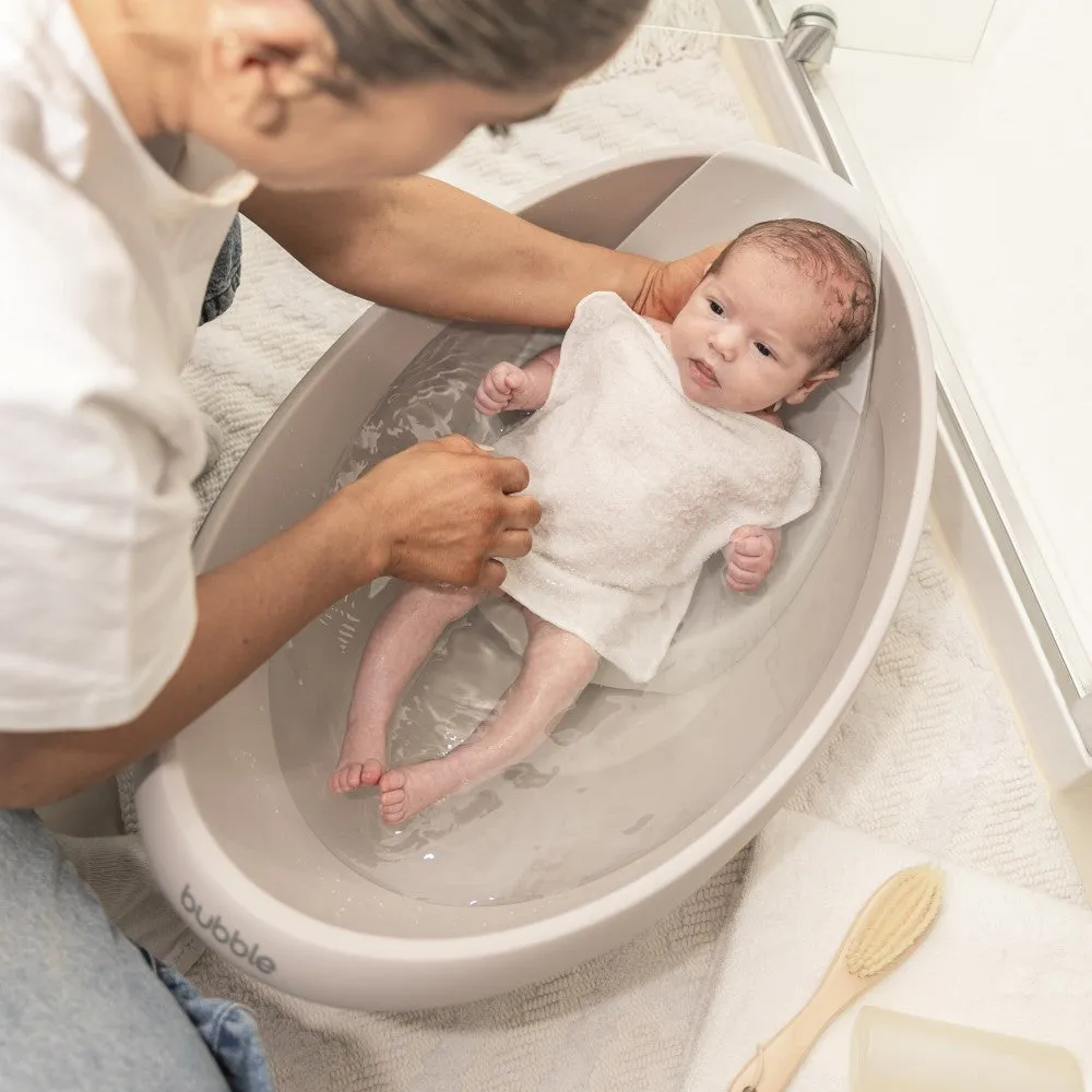 Bubble Baby Bath with Bath Seat - Taupe