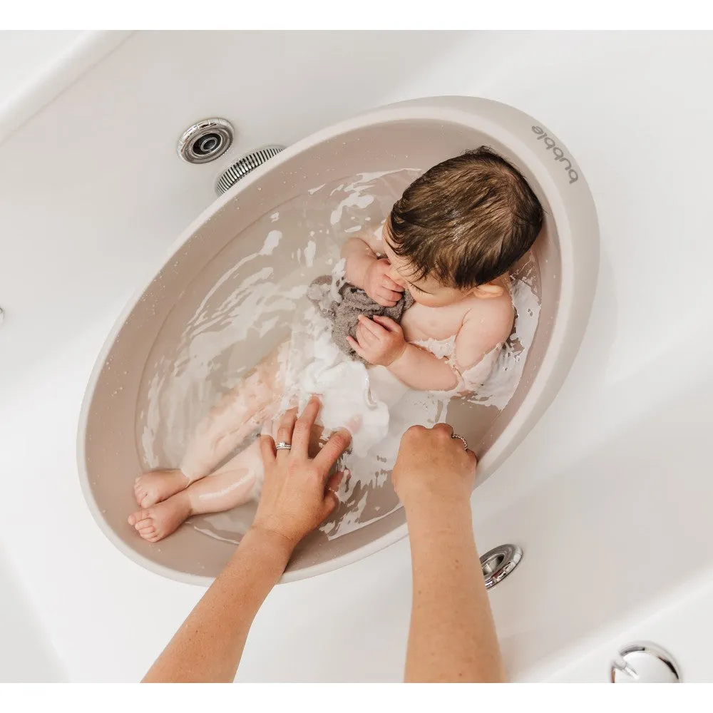 Bubble Baby Bath with Bath Seat - Taupe