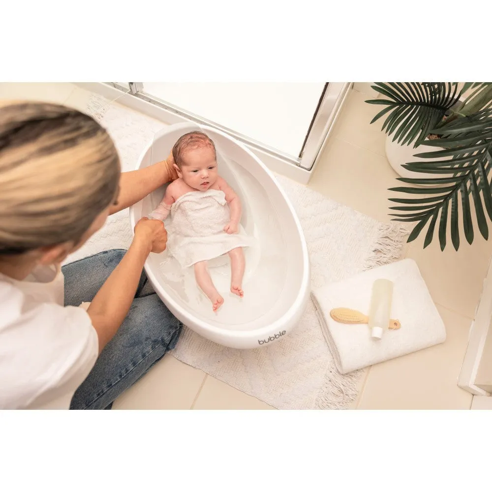 Bubble Baby Bath with Bath Seat - Taupe