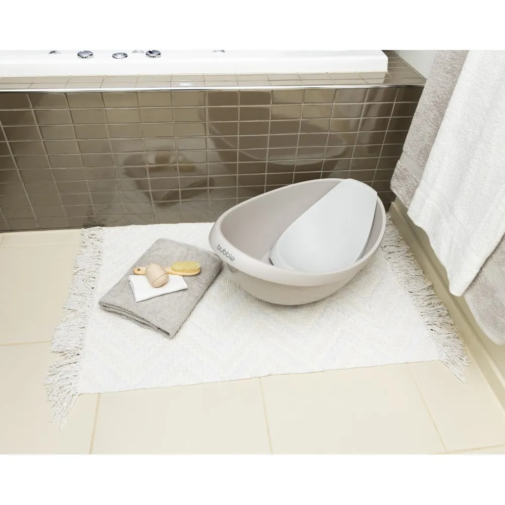 Bubble Baby Bath with Bath Seat - Taupe