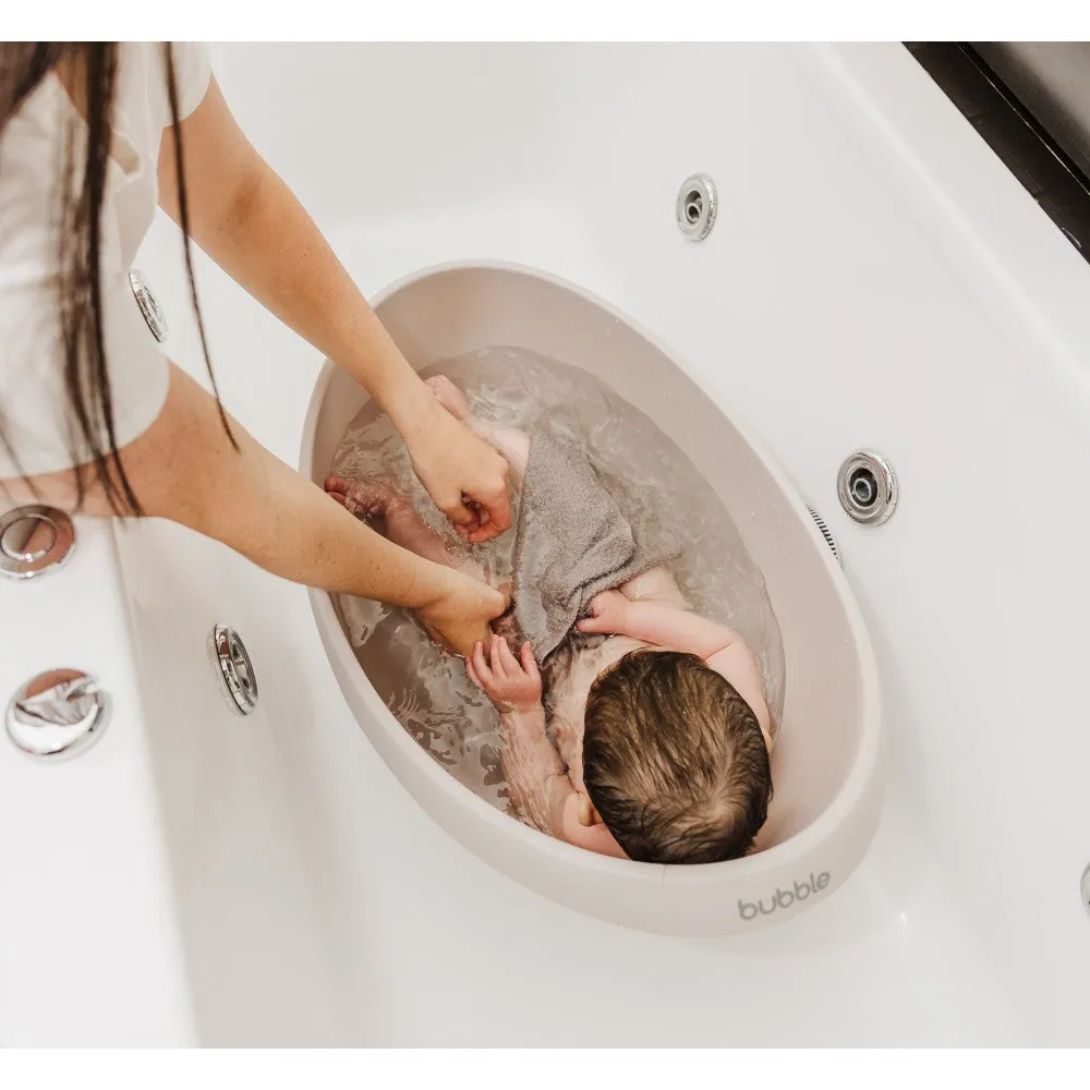 Bubble Baby Bath with Bath Seat - Taupe