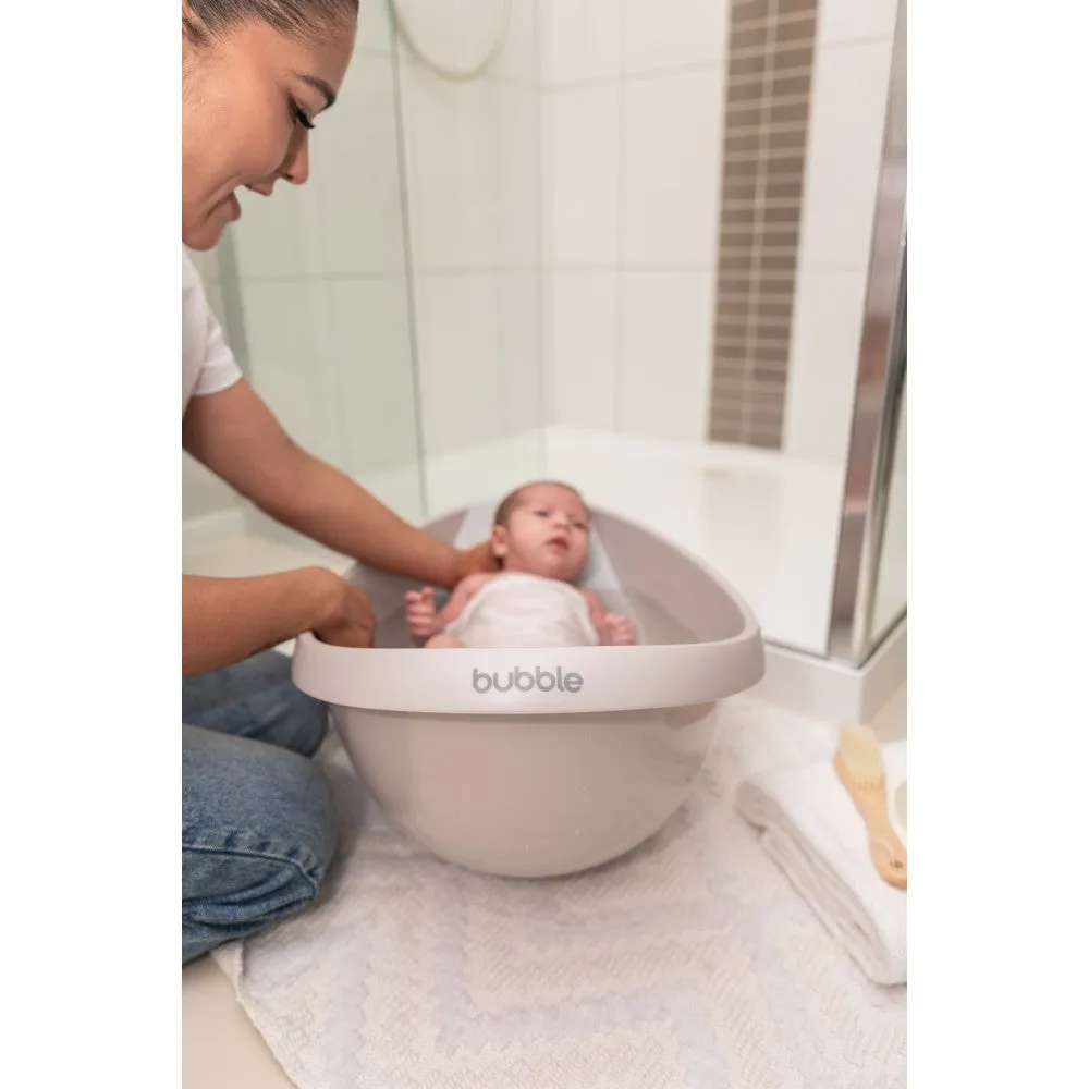 Bubble Baby Bath with Bath Seat - Taupe