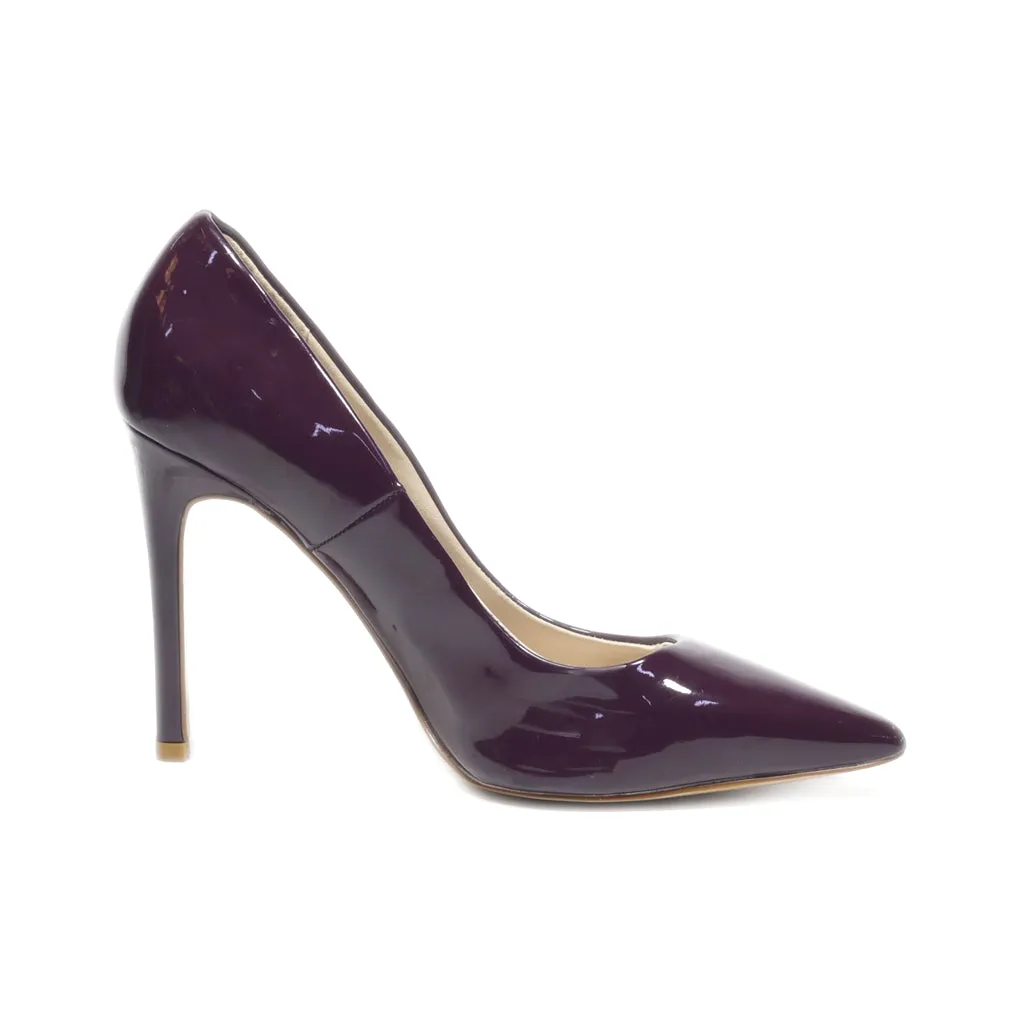 H&M High-Heel Shoes Leather Maroon Colour For Women