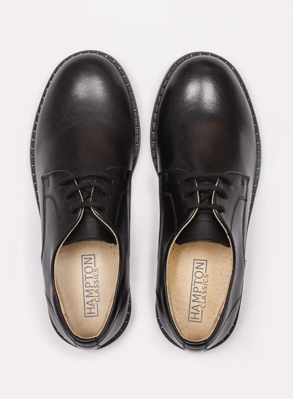 Hampton Classics Thomas School Shoes in Black