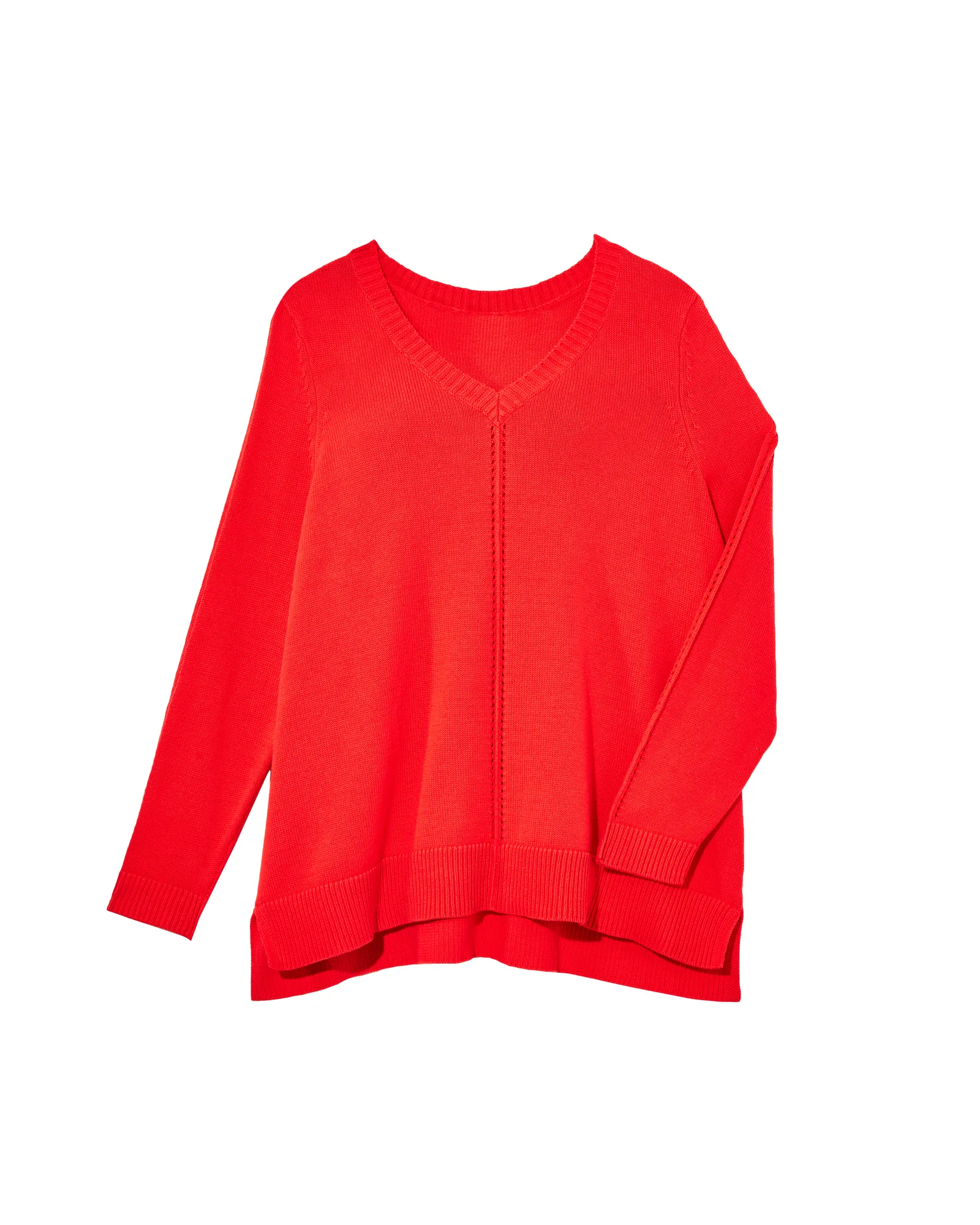 Hillary V-Neck Sweater | Coral