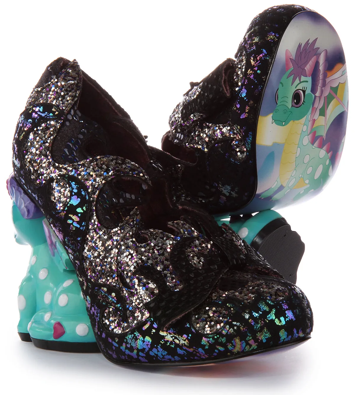 Irregular Choice Dragons Lair In Black Multi For Women