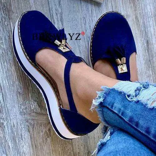 Korean Style New Spot Fashion Tassled Flat Sandals Comfortable