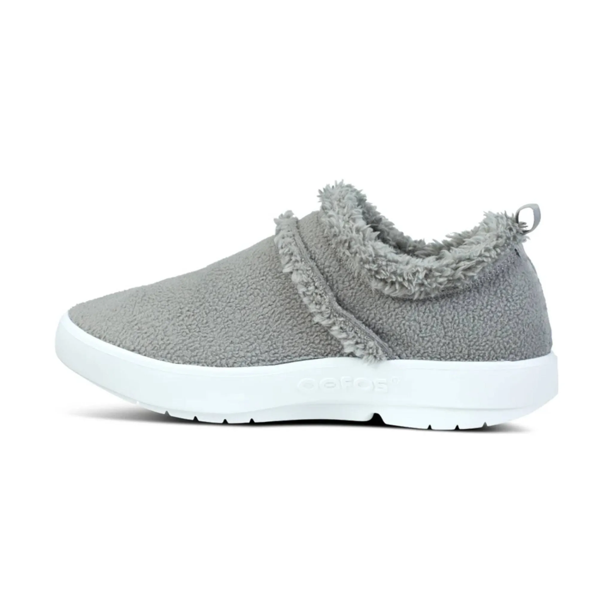 OOfos Women's OOcoozie Low Shoes - Slate Sherpa