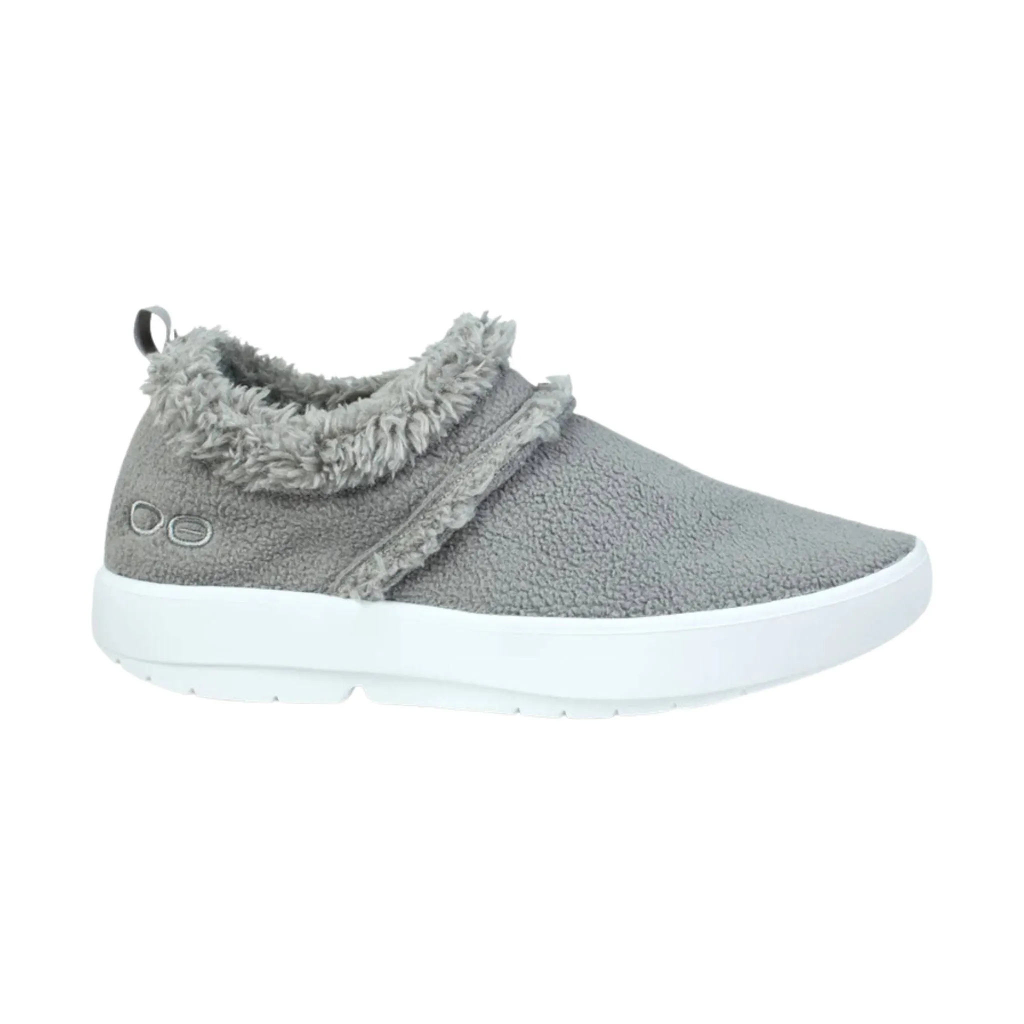 OOfos Women's OOcoozie Low Shoes - Slate Sherpa