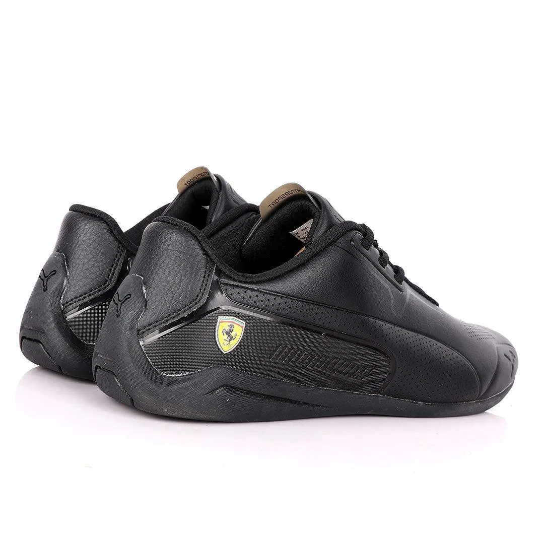 Puma Motor Sport Drift Cat All Black Leather Sneakers