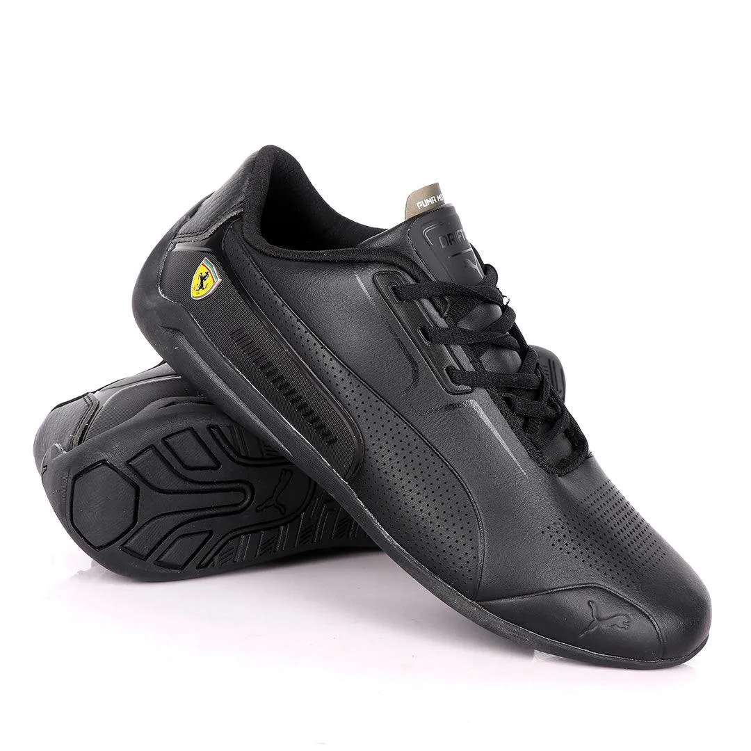 Puma Motor Sport Drift Cat All Black Leather Sneakers