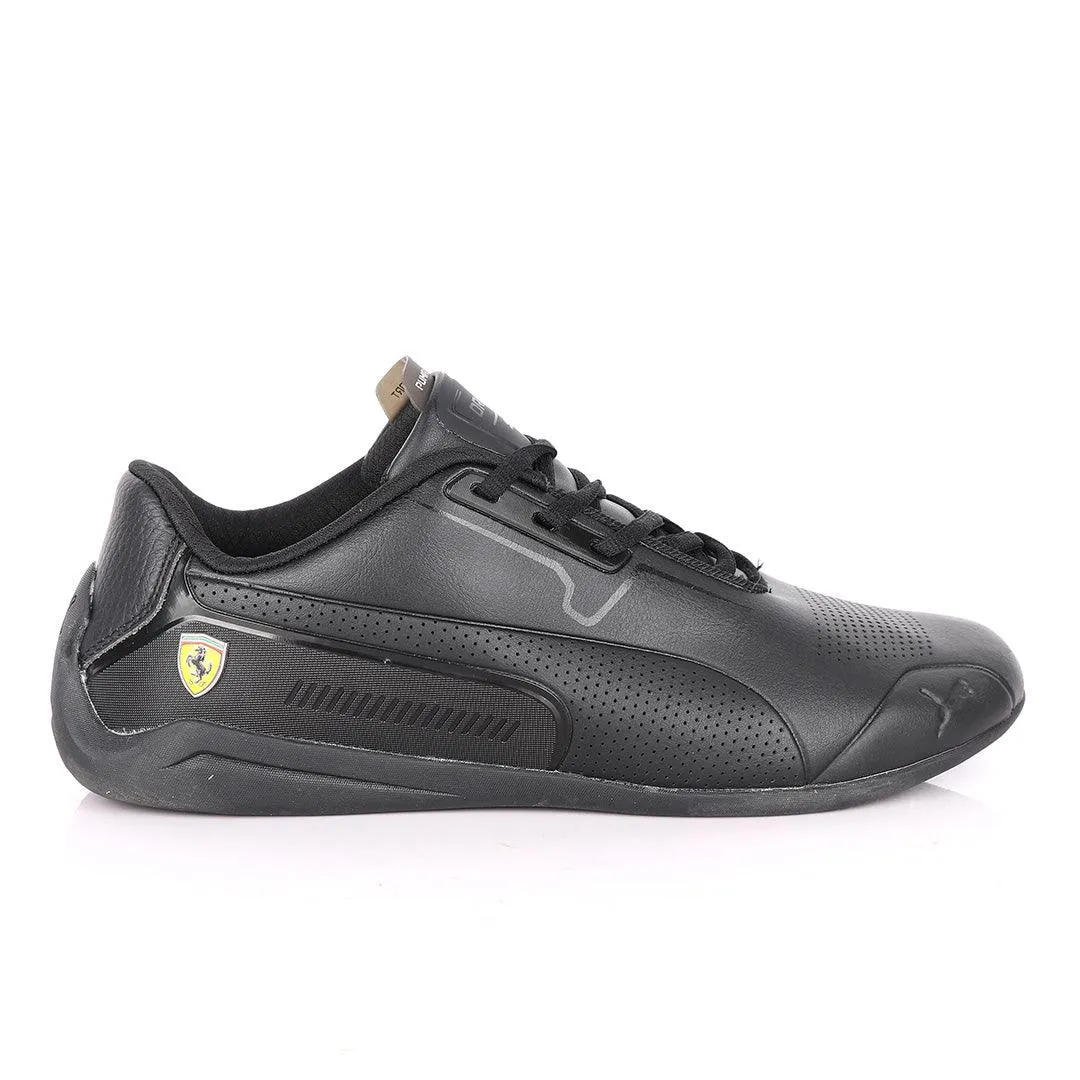 Puma Motor Sport Drift Cat All Black Leather Sneakers